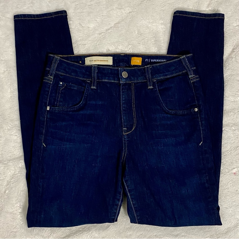 Pilcro & the Letterpress Superscript Skinny Jeans Women’s Size 29 Dark Denim